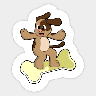 Dog with Bone Sticker